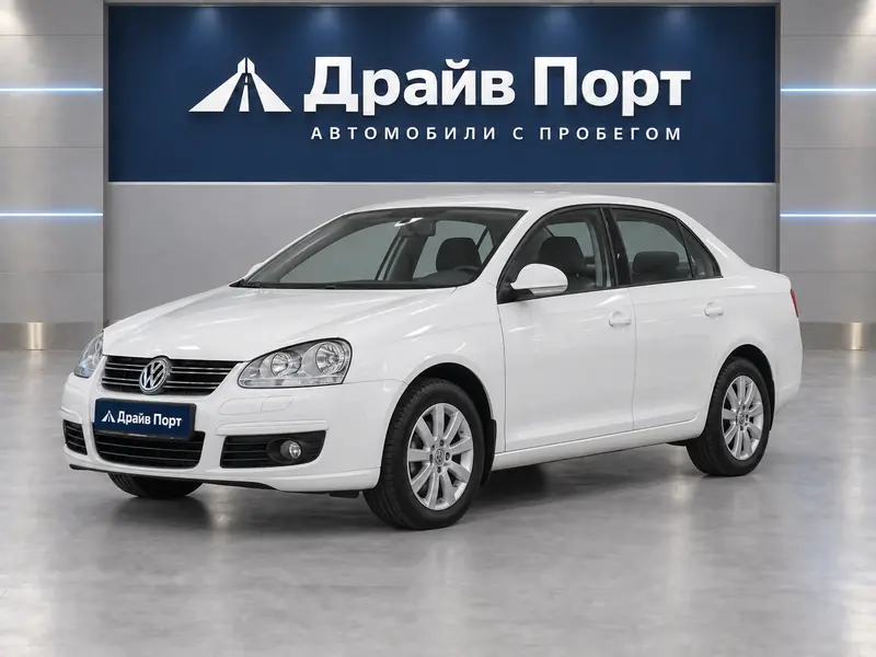 Volkswagen Jetta 2010 — с пробегом, седан, белый, вид спереди