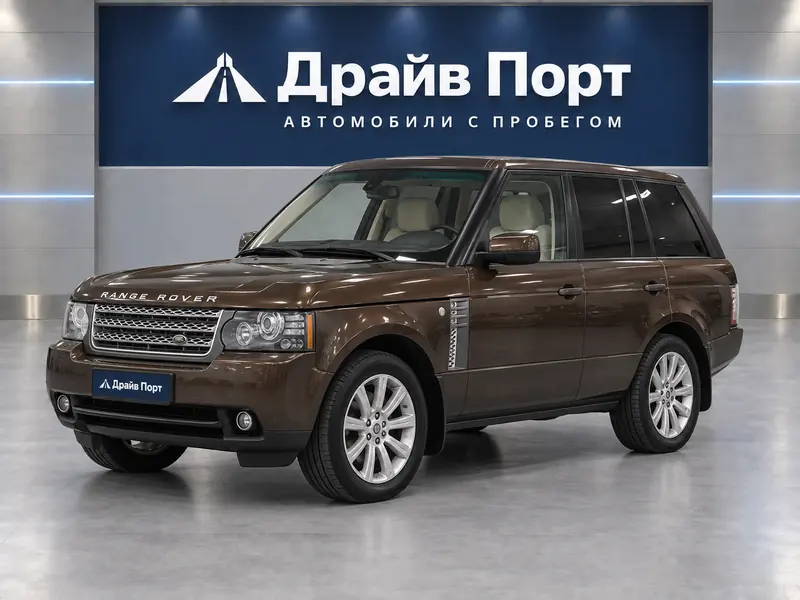 Land Rover Range Rover 2012 — с пробегом, внедорожник, коричневый, вид спереди