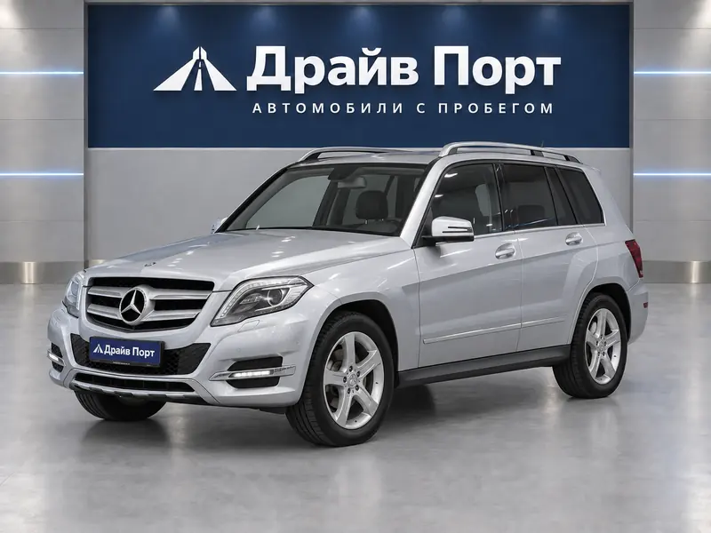 Mercedes-Benz GLK 220 2013 — с пробегом, внедорожник, серебристый, вид спереди