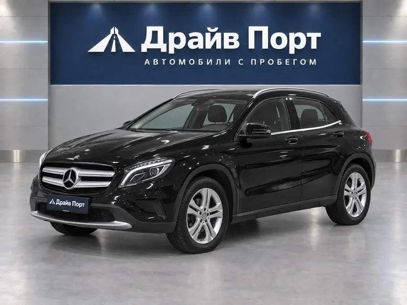 Mercedes-Benz GLA 250 2015 — с пробегом, внедорожник, черный, вид спереди