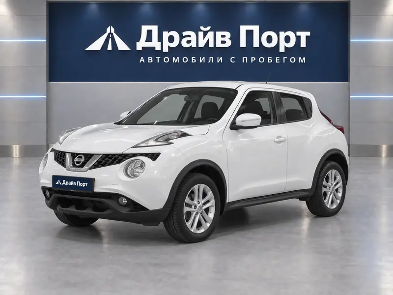 Nissan Juke 2014 — с пробегом, внедорожник, белый, вид спереди