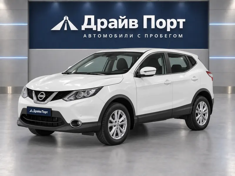 Nissan Qashqai 2018 — с пробегом, внедорожник, белый, вид спереди