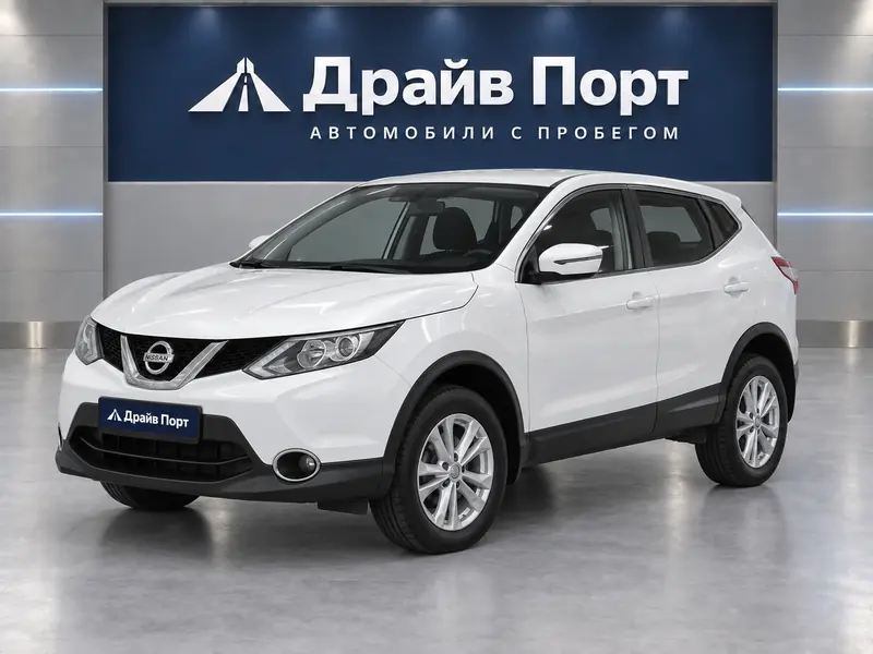 Nissan Qashqai 2018 — с пробегом, внедорожник, белый, вид спереди