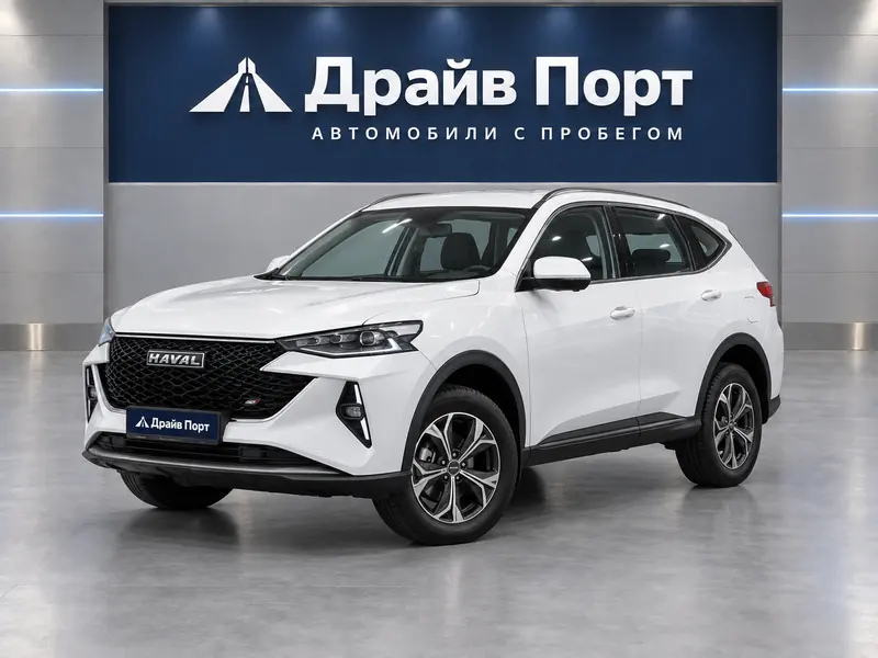 Haval F7 2023 — с пробегом, внедорожник, белый, вид спереди