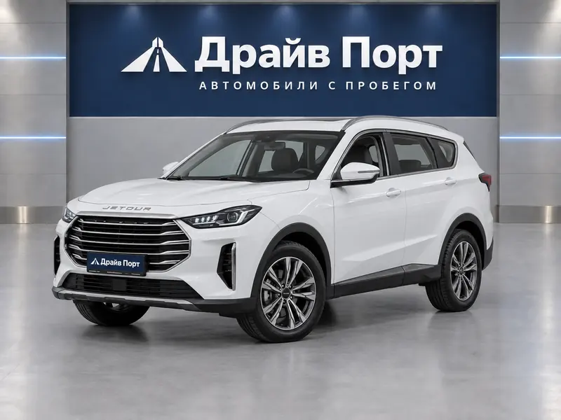 Jetour X70 Plus 2026 — новый, внедорожник, белый, вид спереди
