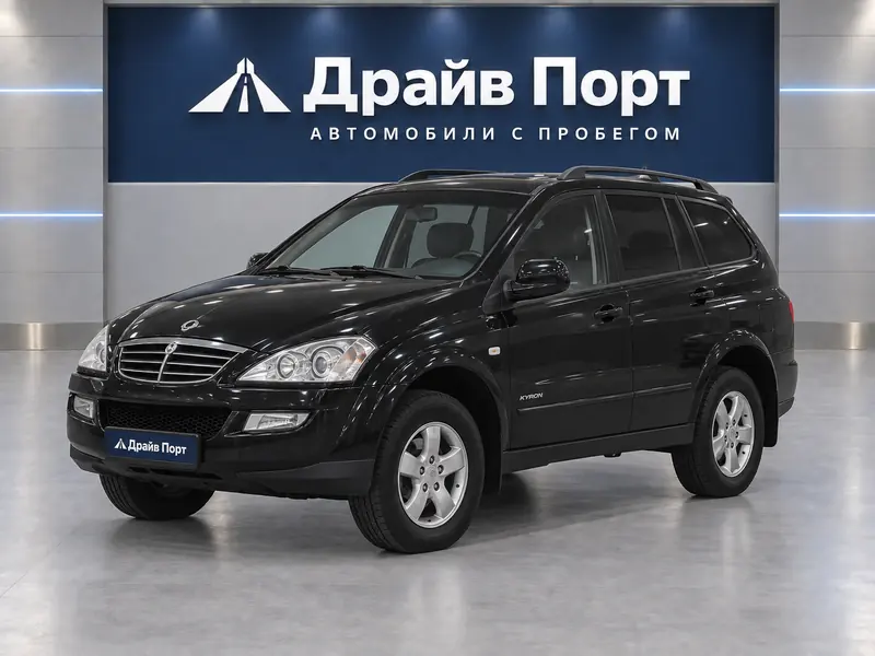 SsangYong Kyron 2006 — с пробегом, внедорожник, черный, вид спереди