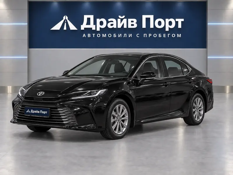 Toyota Camry 2026 — новый, седан, черный, вид спереди
