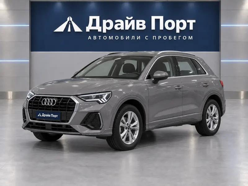 Audi Q3 2026 — новый, внедорожник, серый, вид спереди