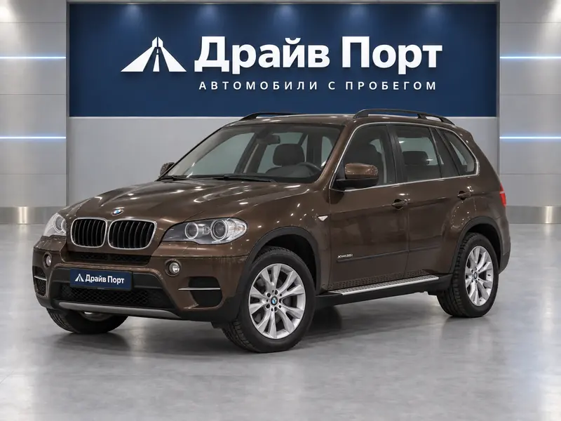 BMW X5 xDrive35i 2011 — с пробегом, внедорожник, коричневый, вид спереди