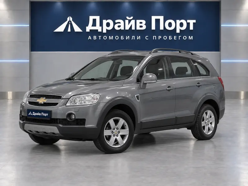 Chevrolet Captiva 2006 — с пробегом, внедорожник, серый, вид спереди