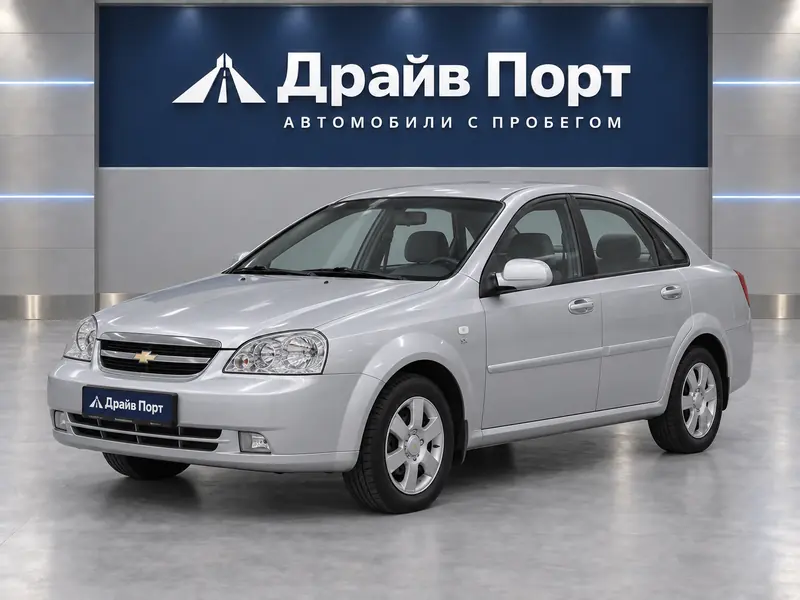 Chevrolet Lacetti 2008 — с пробегом, седан, серебристый, вид спереди