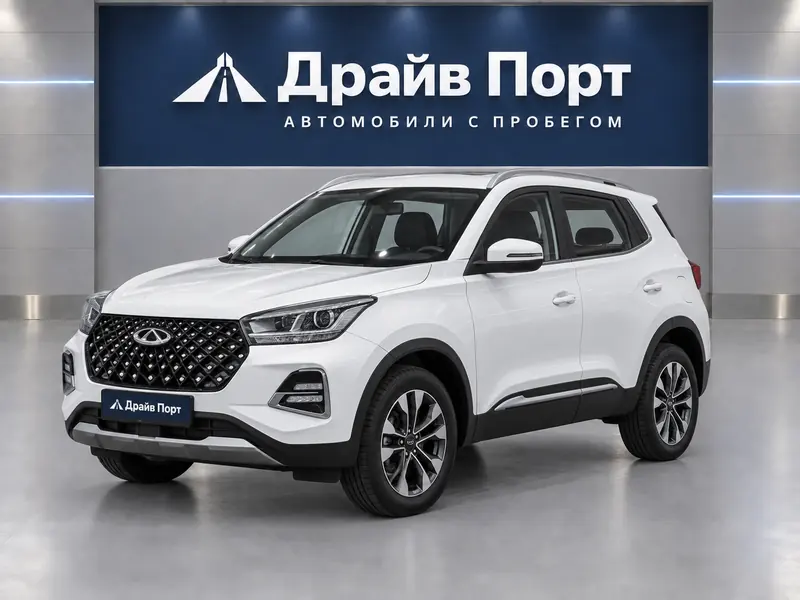 Chery Tiggo 4 Pro 2023 — с пробегом, внедорожник, белый, вид спереди