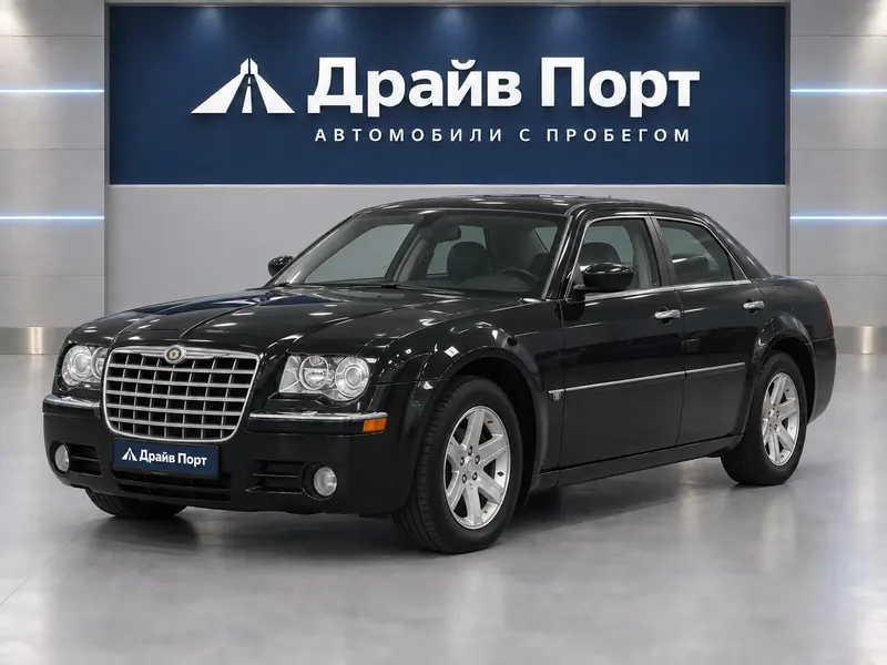 Chrysler 300 2004 — с пробегом, седан, черный, вид спереди