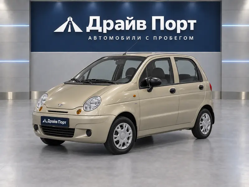 Daewoo Matiz 2011 — с пробегом, хэтчбек, песочный, вид спереди