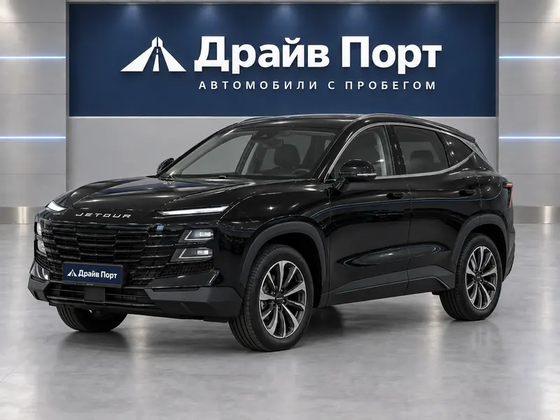 Jetour Dashing 2023 — с пробегом, универсал, черный, вид спереди