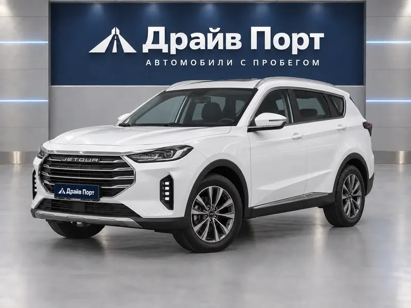 Jetour X70 Plus 2021 — с пробегом, внедорожник, белый, вид спереди