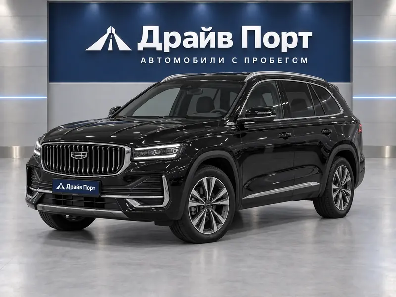 Geely Monjaro 2024 — с пробегом, внедорожник, черный, вид спереди