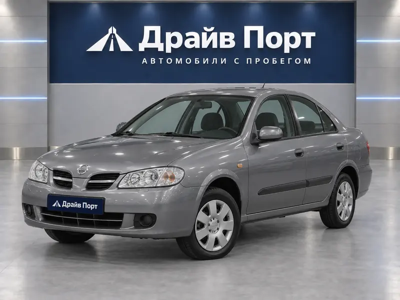 Nissan Almera 2005 — с пробегом, седан, серый, вид спереди