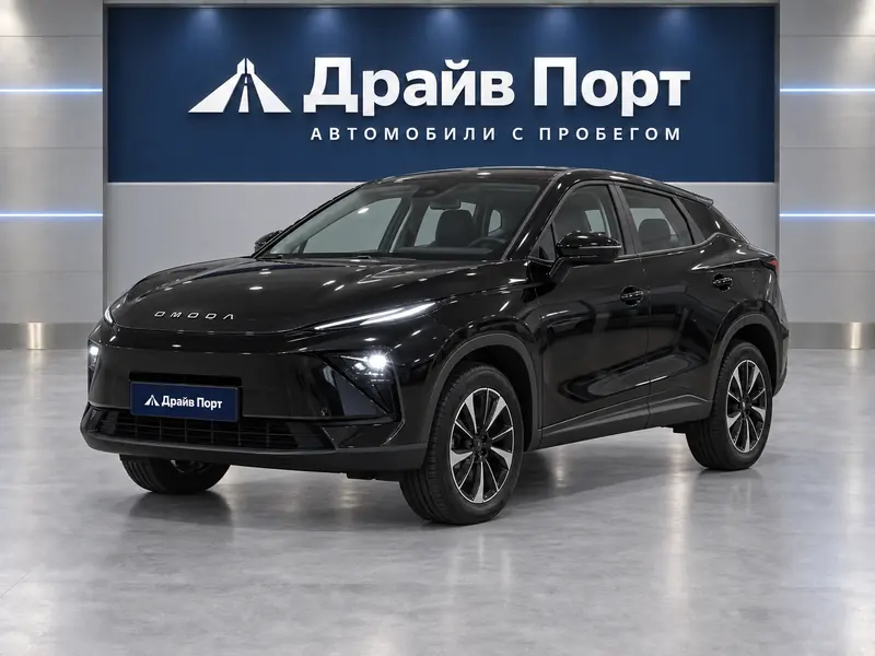 Omoda C5 2026 — новый, внедорожник, черный, вид спереди