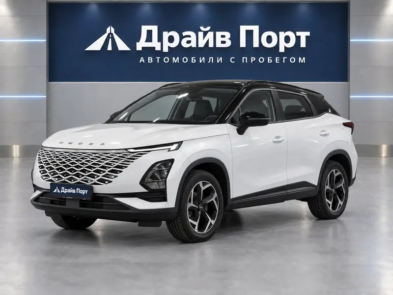 Omoda C5 2022 — с пробегом, внедорожник, белый с черным, вид спереди