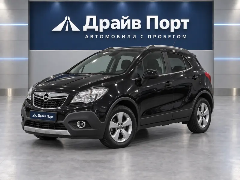 Opel Mokka 2013 — с пробегом, седан, черный, вид спереди