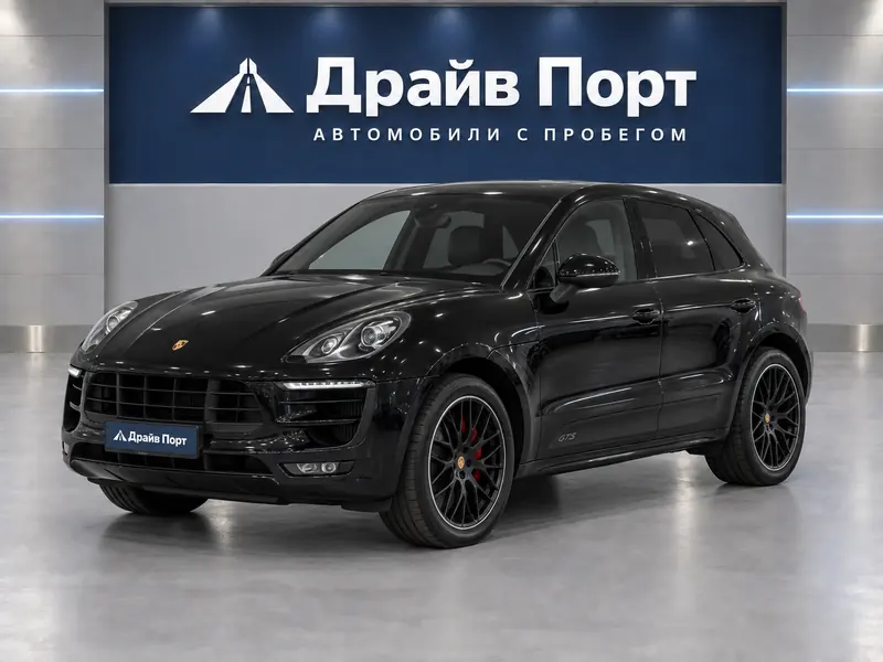 Porsche Macan GTS 2016 — с пробегом, внедорожник, черный, вид спереди