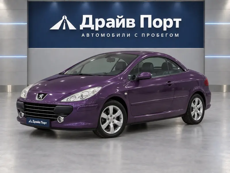 Peugeot 307 CC 2006 — с пробегом, кабриолет, фиолетовый, вид спереди