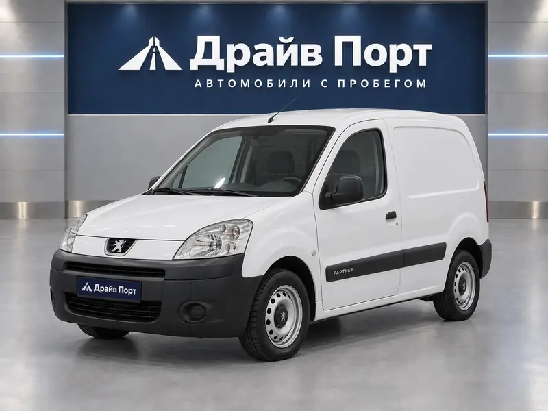 Peugeot Partner 2008 — с пробегом, фургон, белый, вид спереди