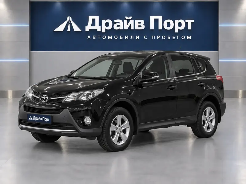 Toyota RAV4 2015 — с пробегом, внедорожник, черный, вид спереди