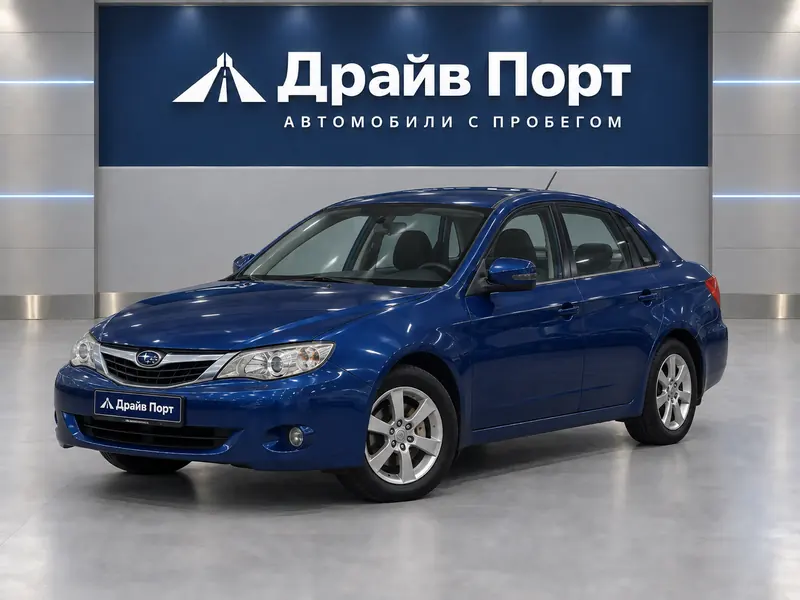 Subaru Impreza 2008 — с пробегом, седан, синий, вид спереди