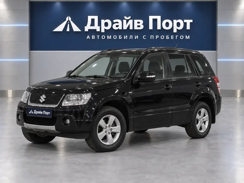 Suzuki Grand Vitara 2010 — с пробегом, внедорожник, черный, вид спереди
