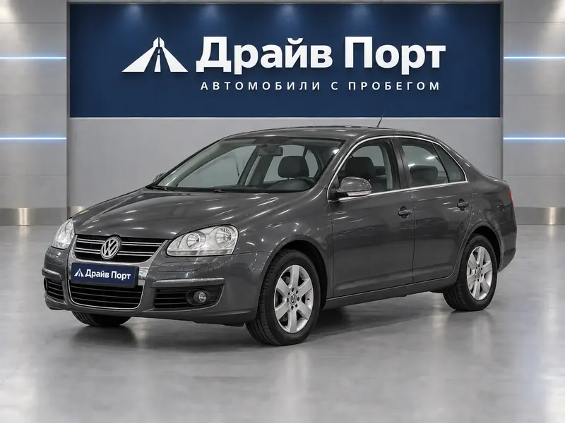 Volkswagen Jetta 2006 — с пробегом, седан, темно-серый, вид спереди