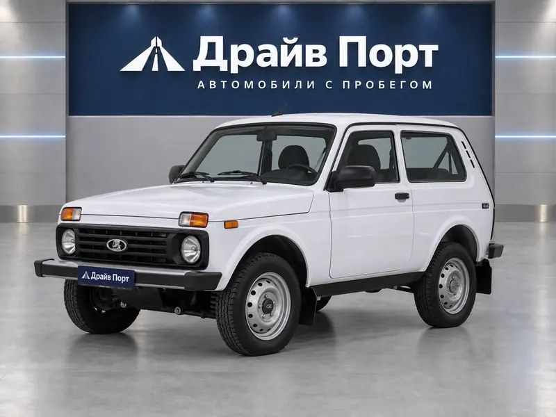 Lada 4x4 2020 — с пробегом, внедорожник, белый, вид спереди